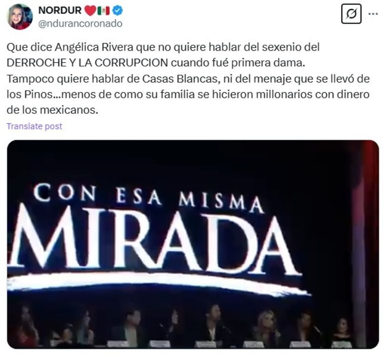 Angélica Rivera no quiso hablar de su pasado con EPN