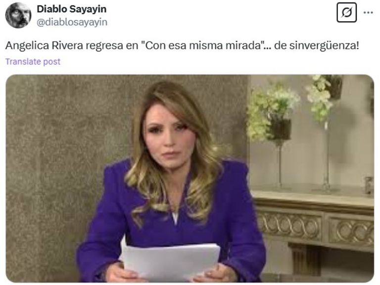 Critican a Angélica Rivera en su regreso a la televisión