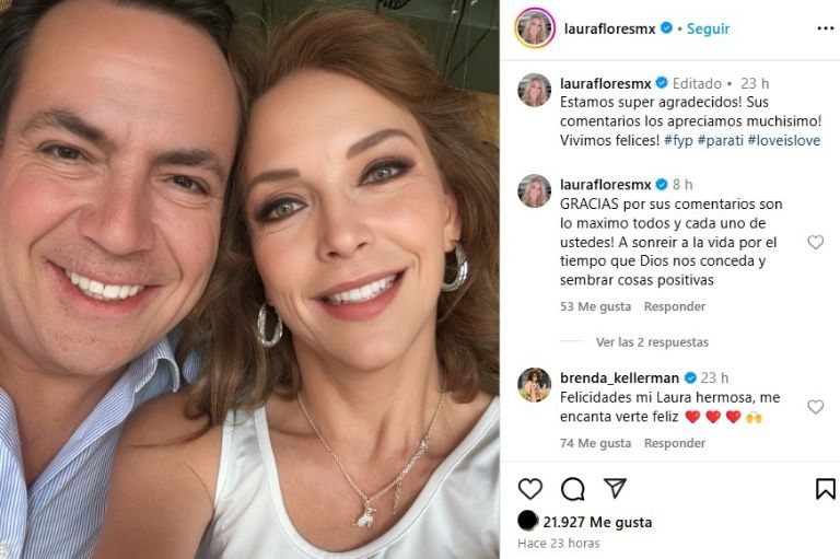 Laura Flores presumió su relación con Lalo Salazar