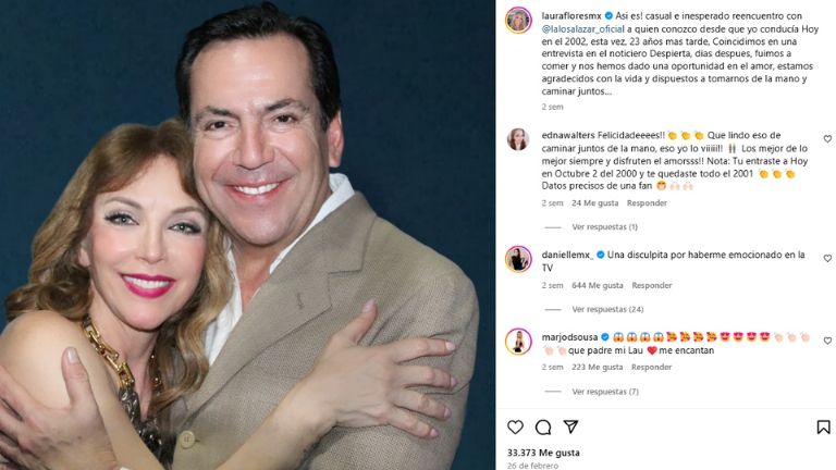 Laura Flores y Lalo Salazar tienen casi un mes saliendo