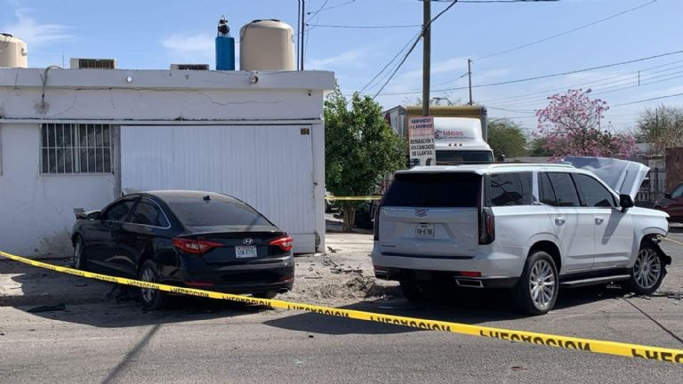 Las dos unidades involucradas en el percance