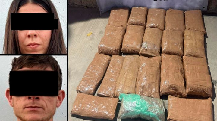 Detienen a pareja con 150 mil pastillas de fentanilo en carretera de Costa de Hermosillo