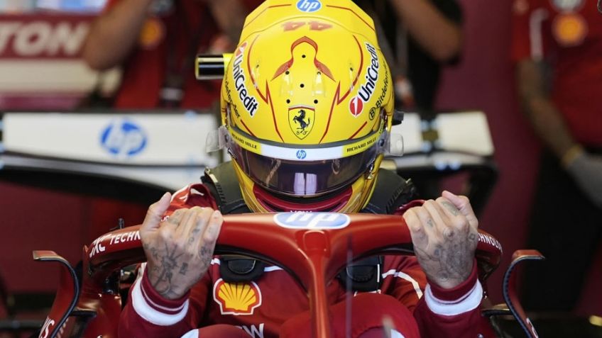 Lewis Hamilton acapara la atención en su debut con Ferrari en la Fórmula 1