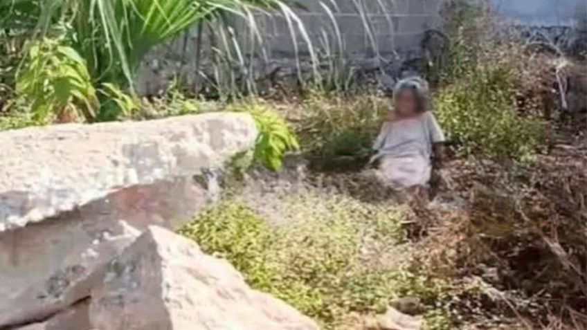 Anciana es abandonada por sus hijos en un terreno baldío en Tekax, Yucatán