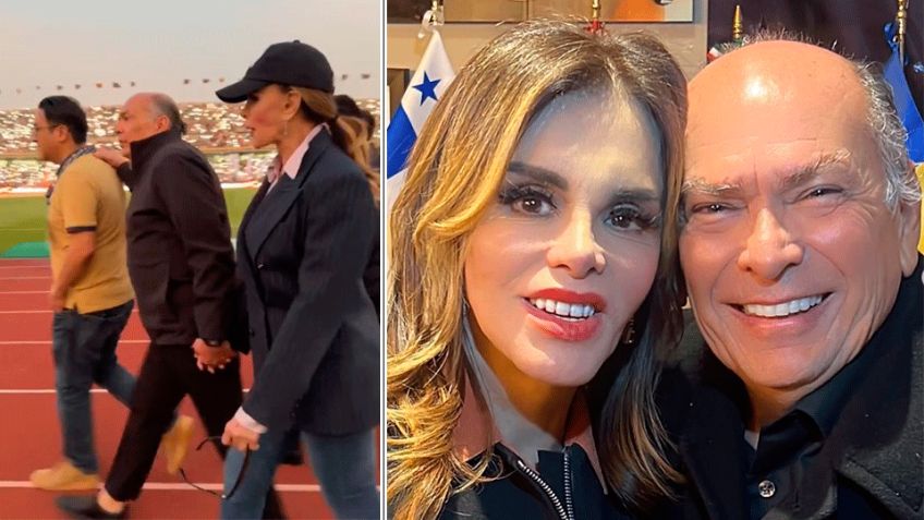 ¿Romance en puerta?: Captan a Lucía Méndez y al papá de 'Checo' Pérez tomados de la mano