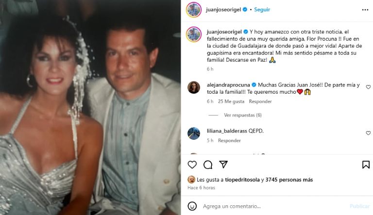 Pepillo Origel confirmó la muerte de Flor Procuna