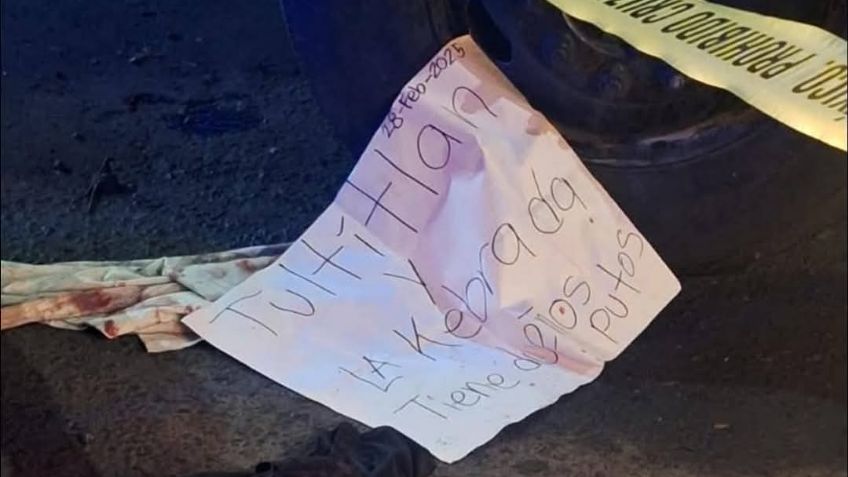 Terror en Tlalnepantla: Abandonan cabeza en la Vía Gustavo Baz "Tultitlán tiene dueño"