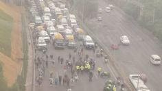 Caos en la autopista México-Pachuca: Piperos colapsan la circulación hacia la CDMX