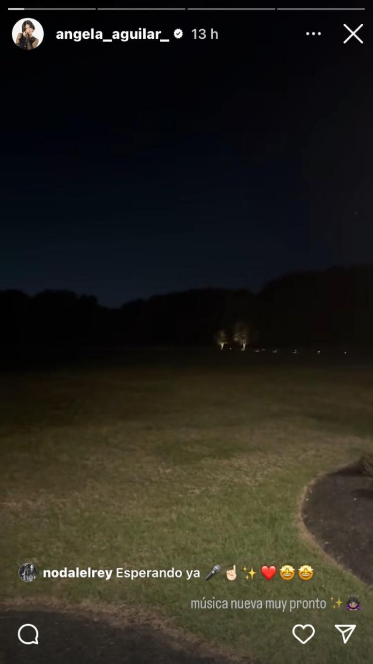 Ángela Aguilar publicó diversas historias sobre su nuevo tema musical 