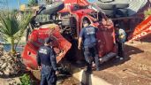 Foto ilustrativa de la nota titulada Pipa de bomberos de Guaymas protagoniza brutal accidente; niño y adulto están graves