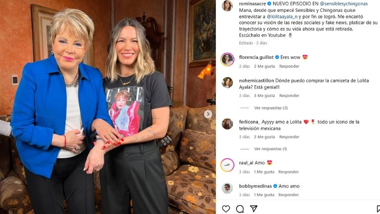 Lolita Ayala dio una entrevista a Romina Sacre