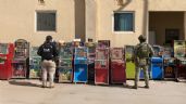 Foto ilustrativa de la nota titulada Decomisan 37 máquinas tragamonedas y 90 envoltorios de narcóticos en Cajeme y Bácum