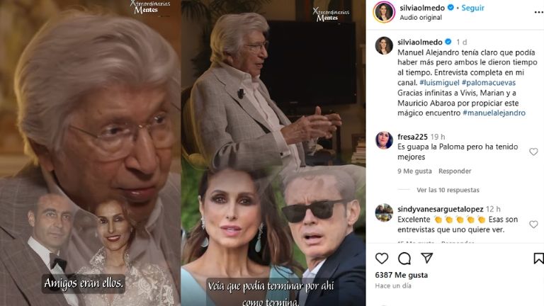 Manuel Alejandro asegura que Luis Miguel y Paloma Cuevas siempre estuvieron enamorados