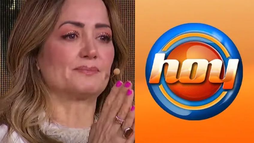 Andrea Legarreta rompe en llanto y confirma que deja 'Hoy'; así reaccionaron en el matutino