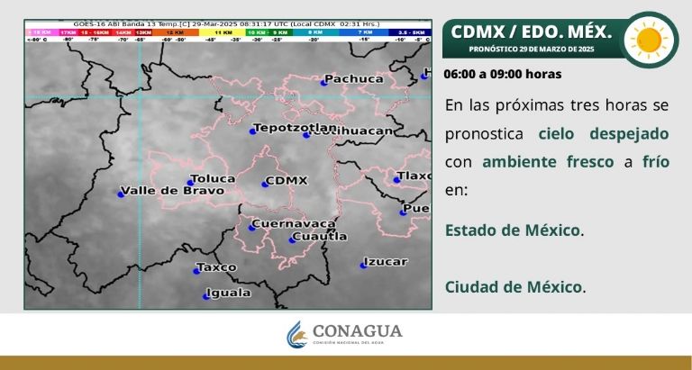 Clima para CDMX este sábado 28 de marzo 