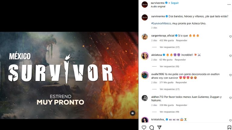 Anuncian nueva temporada de Survivor México