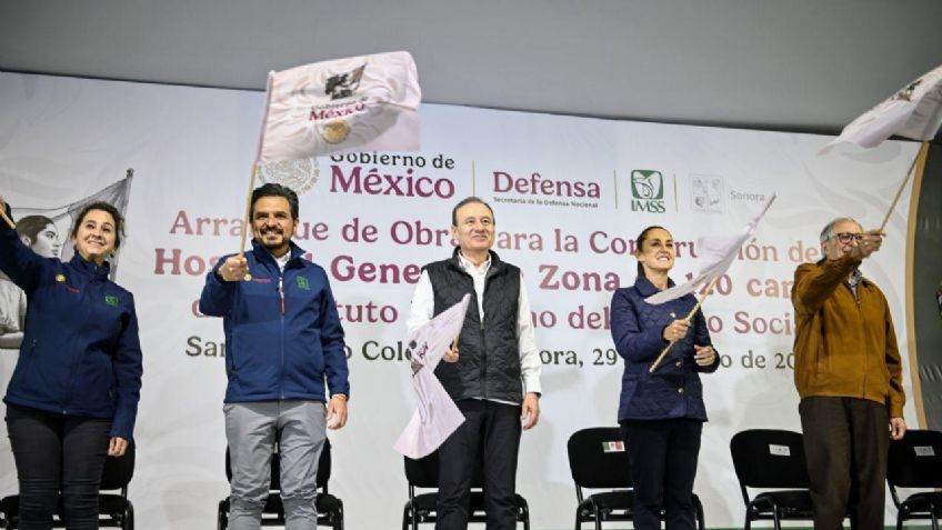 Sheinbaum y Durazo inician construcción del Hospital IMSS-Bienestar en SLRC