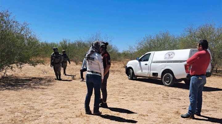 Buscadoras localizan dos cadáveres en fosa clandestina de Valle de Empalme