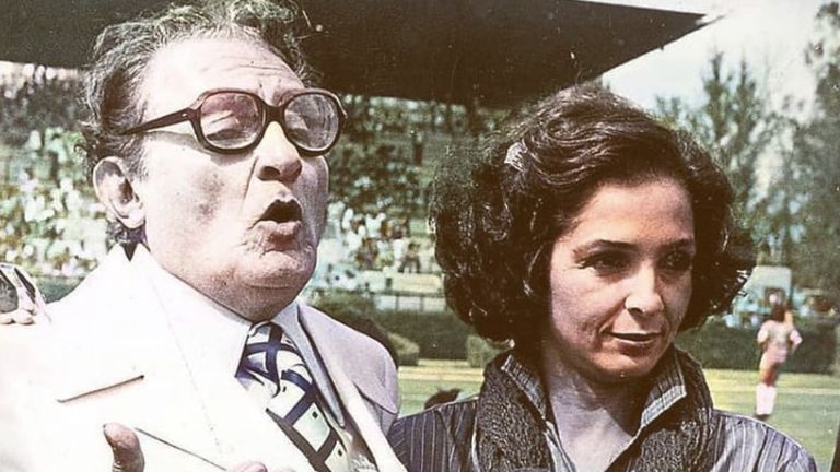 Ana Martin y su padre, Palillo