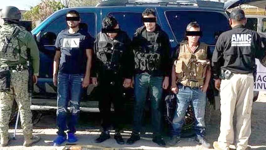Tras persecución en Sonoyta, capturan a cuatro sicarios con armas largas y lanzagranadas
