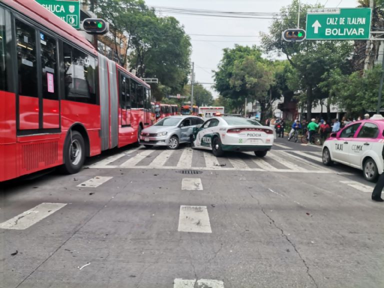Accidente en Eje Central