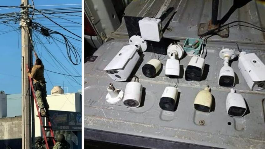 Retiran cámaras de vigilancia y antenas repetidoras del crimen organizado en Navojoa