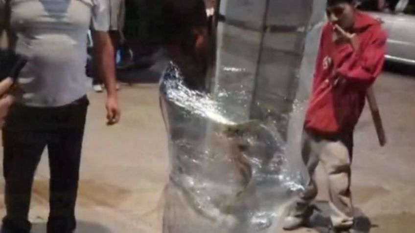 VIDEO: Amarrado y golpeado; así terminó un presunto ladrón en Chimalhuacán