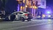 Foto ilustrativa de la nota titulada Fuerte accidente en Ciudad Obregón: Joven pierde en control de su auto y derriba 2 postes