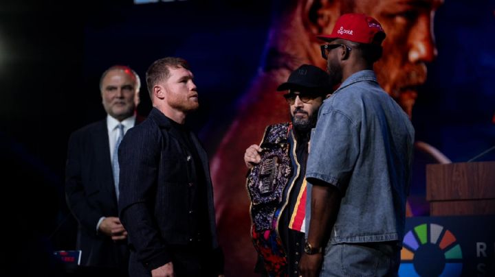 Saúl 'Canelo' Álvarez y William Scull tuvieron su primer cara a cara en Arabia Saudita