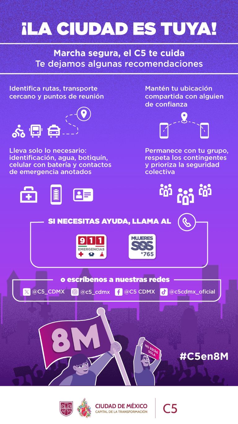 Tráfico en CDMX hoy 8 de marzo