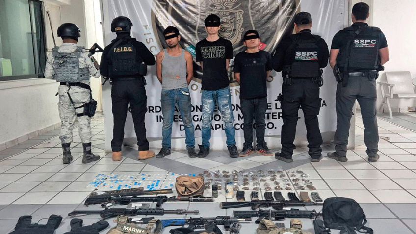 Detienen a tres integrantes de 'Los Rusos' en Acapulco, informa Omar García Harfuch