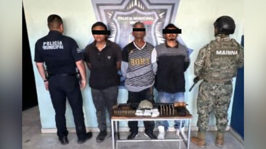 Golpe al crimen: Tras persecución, detienen a tres sicarios al norte de Ciudad Obregón