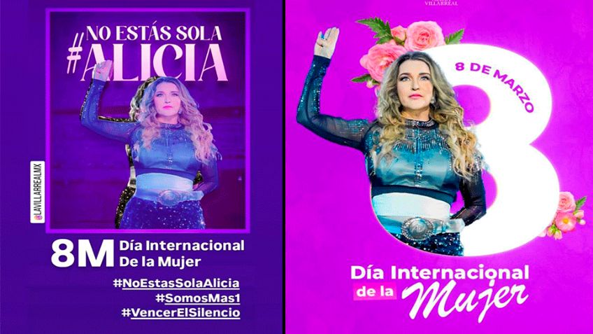 "No estas sola": Alicia Villareal comparte mensaje por Día Internacional de la Mujer