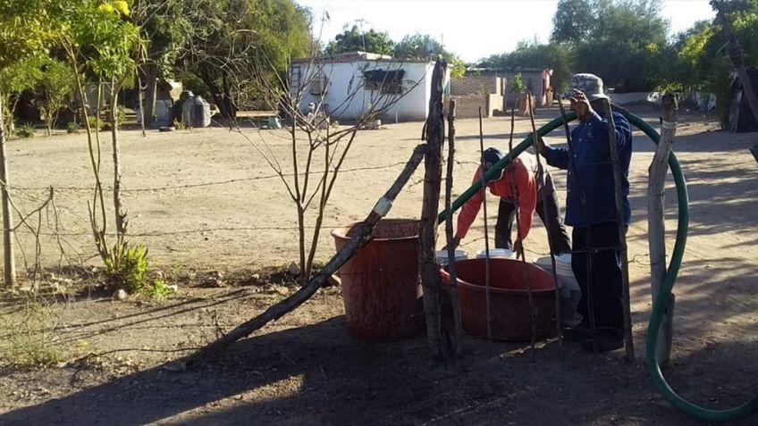 Habitantes de ‘El Jopo’ en Navojoa se encuentran sin agua potable