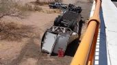 Foto ilustrativa de la nota titulada Terrible accidente en Sonora: Tráiler cae de puente en Santa Ana, deja cuatro lesionados