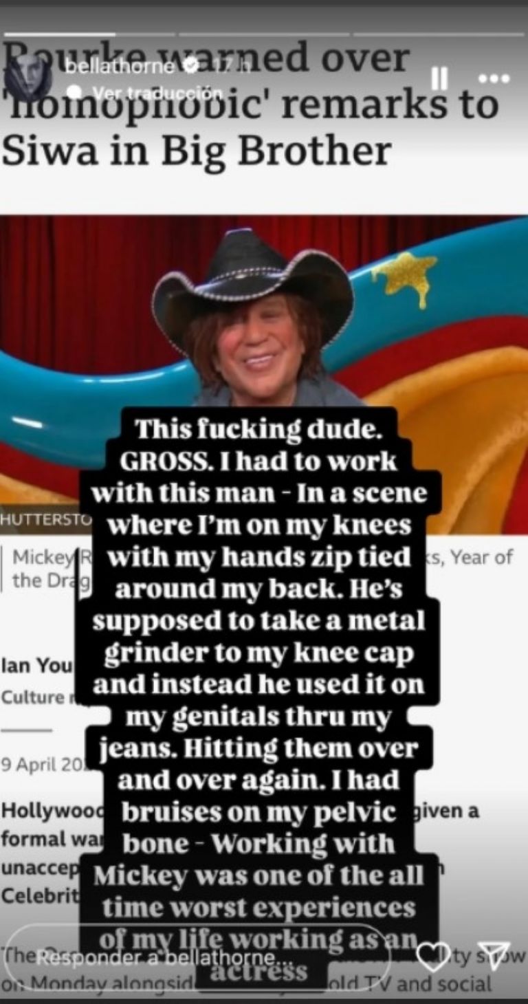 La actriz dio a conocer la situación en su Instagram 