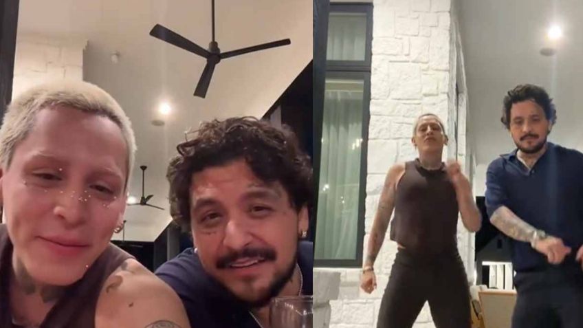 Pasados de copas: Christian Nodal hace en vivo con Kunno y sorprende con candente baile