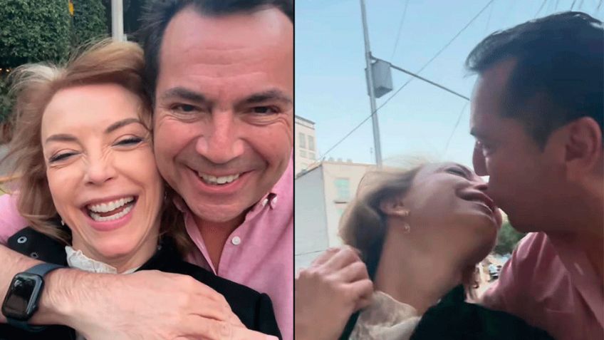 Más enamorados que nunca lucen Laura Flores y Lalo Salazar durante paseo romántico