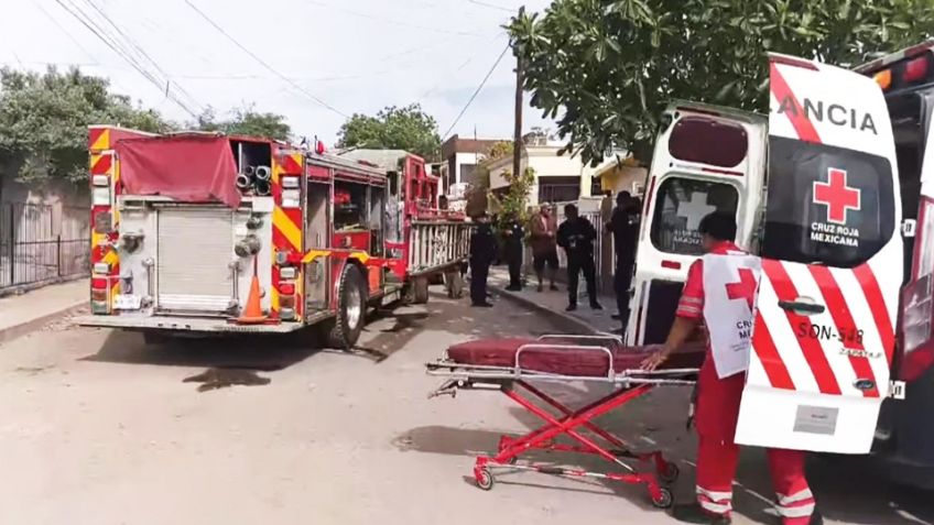 Emergencia en Hermosillo: Fuerte incendio se propaga por tres casas en la Álvaro Obregón