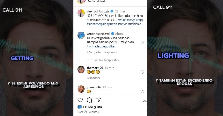 Filtran la llamada al 911 del altercado de William Levy en restaurante en el que agredería a personal