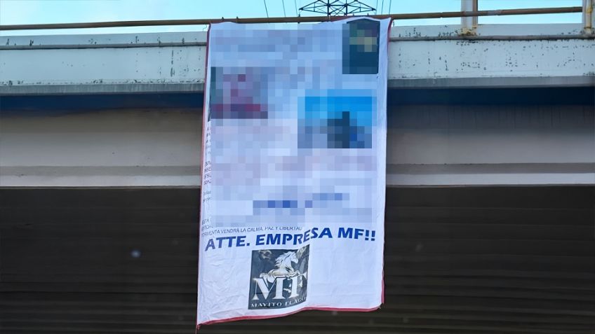 Colocan narcomanta en puente de Culiacán: Acusan a Los Chapitos por masacre en anexo