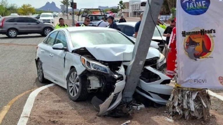 Se registran dos aparatosos accidentes de tránsito durante Jueves Santo en San Carlos
