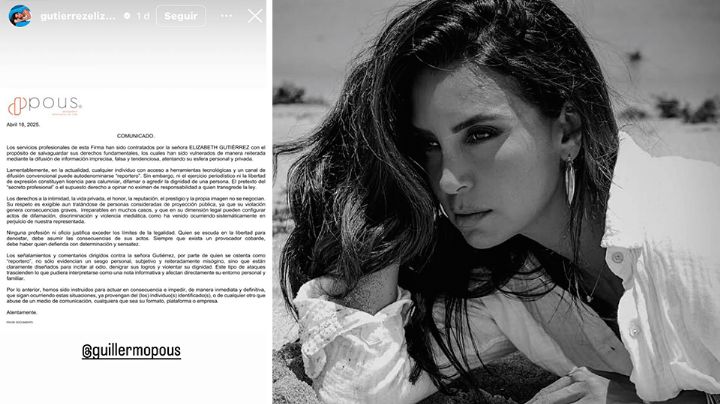 Elizabeth Gutiérrez tomará acciones legales tras ser vinculada al arresto de William Levy