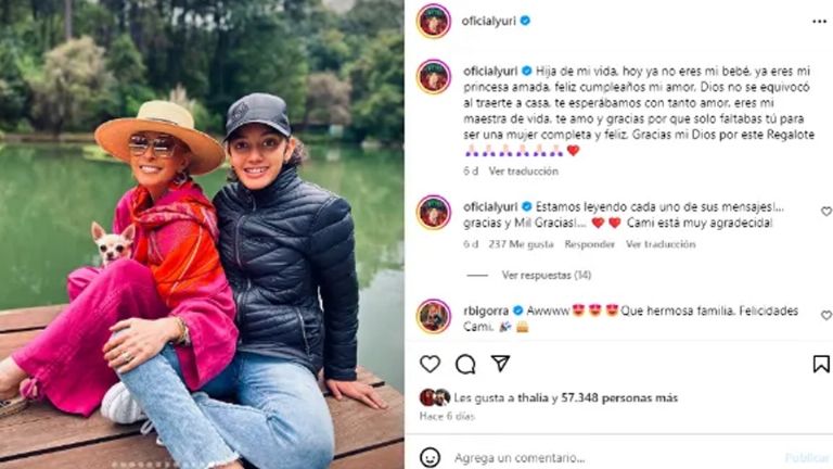 Yuri ha hablado con su hija acerca de la muerte