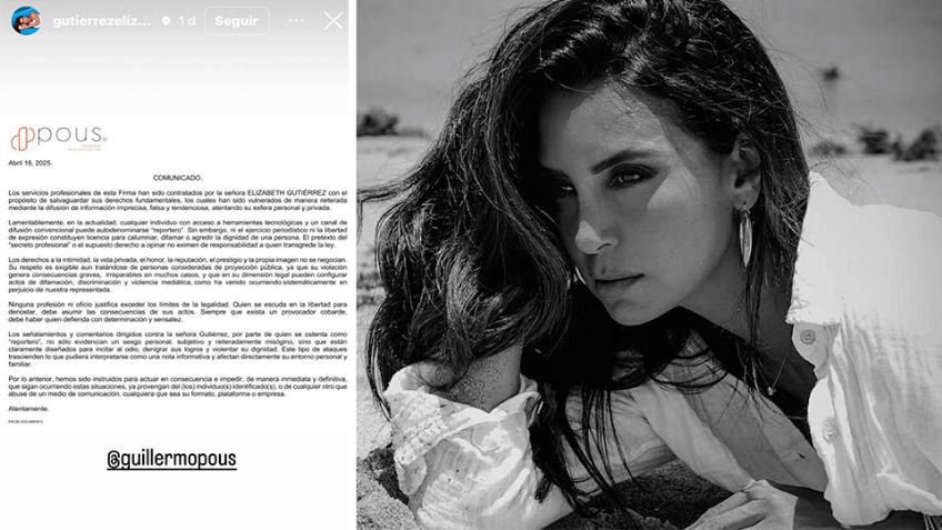 Elizabeth Gutiérrez tomará acciones legales tras ser vinculada al arresto de William Levy