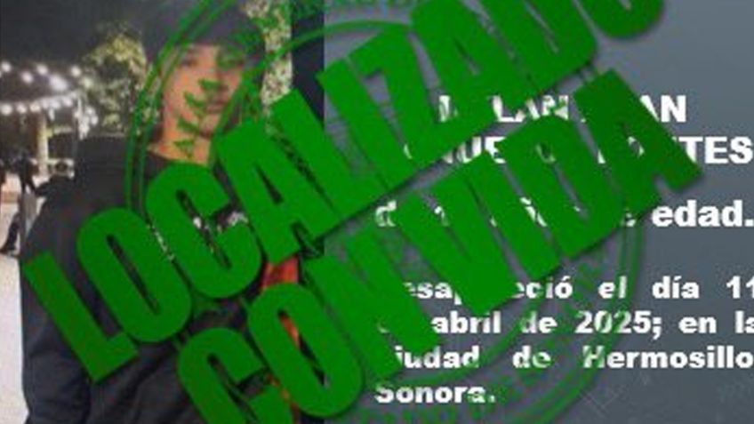 Tras una semana desaparecido, hallan sano y salvo a Dylan Alan en Hermosillo, confirma FGJE
