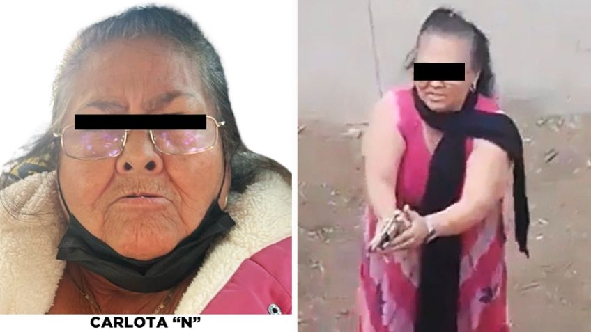 Detienen a abuela pistolera en Edomex; mató a padre e hijo que invadieron su vivienda