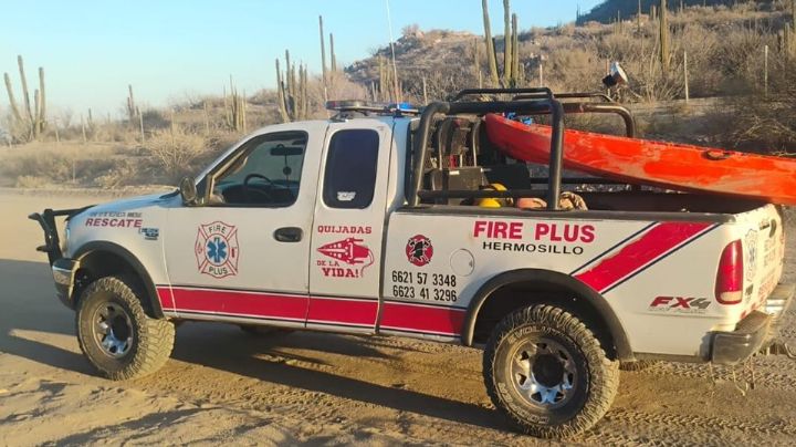Rescatan a dos niños abandonados en playa de Hermosillo; sufrieron inicios de hipotermia