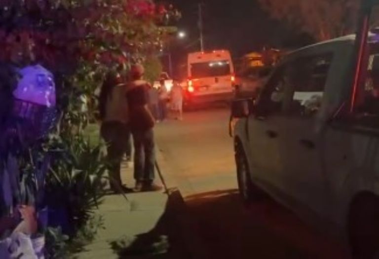 Personal de Semefo llegó al sitio para el levantamiento del cuerpo