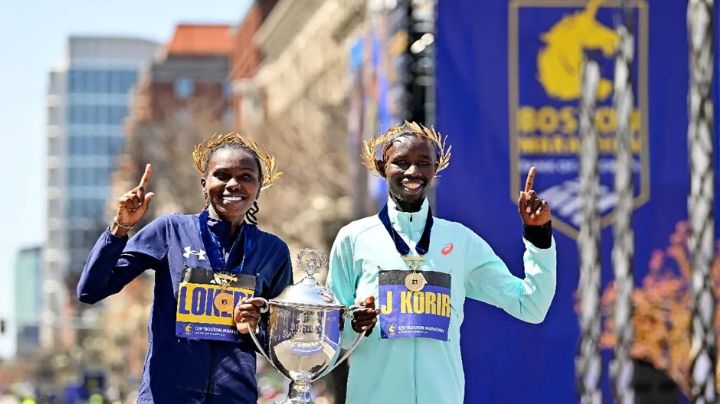 Los kenianos Sharon Lokedi y John Korir dominan el Maratón de Boston 2025